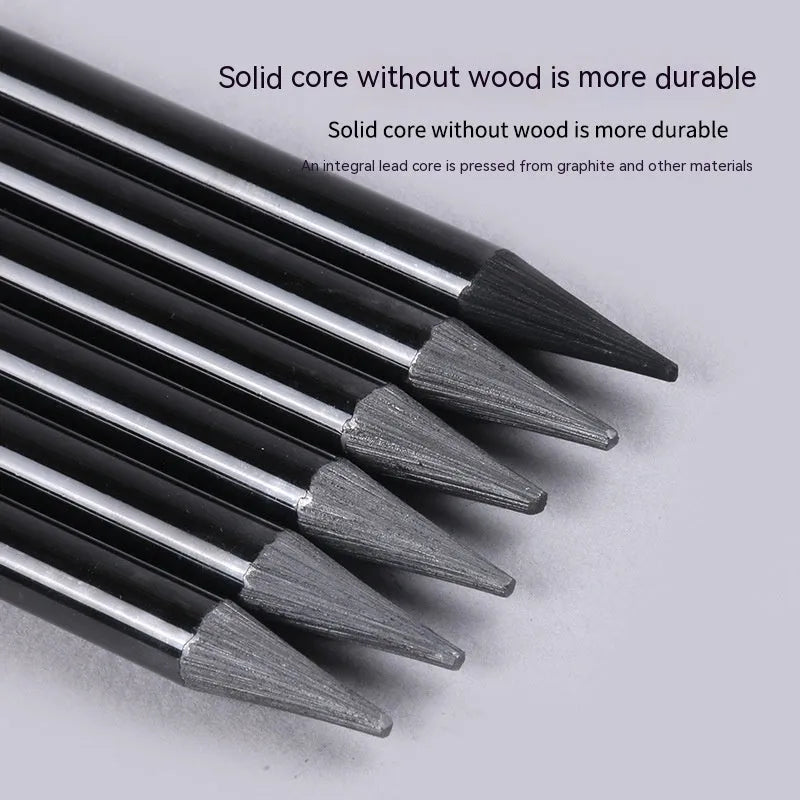 Solid graphite and carbonised drawing pencil set on a suction card pack.