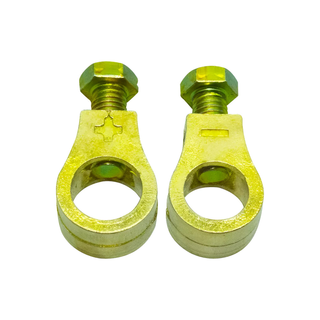 Pure copper car battery clamp with patented design for terminal connection.