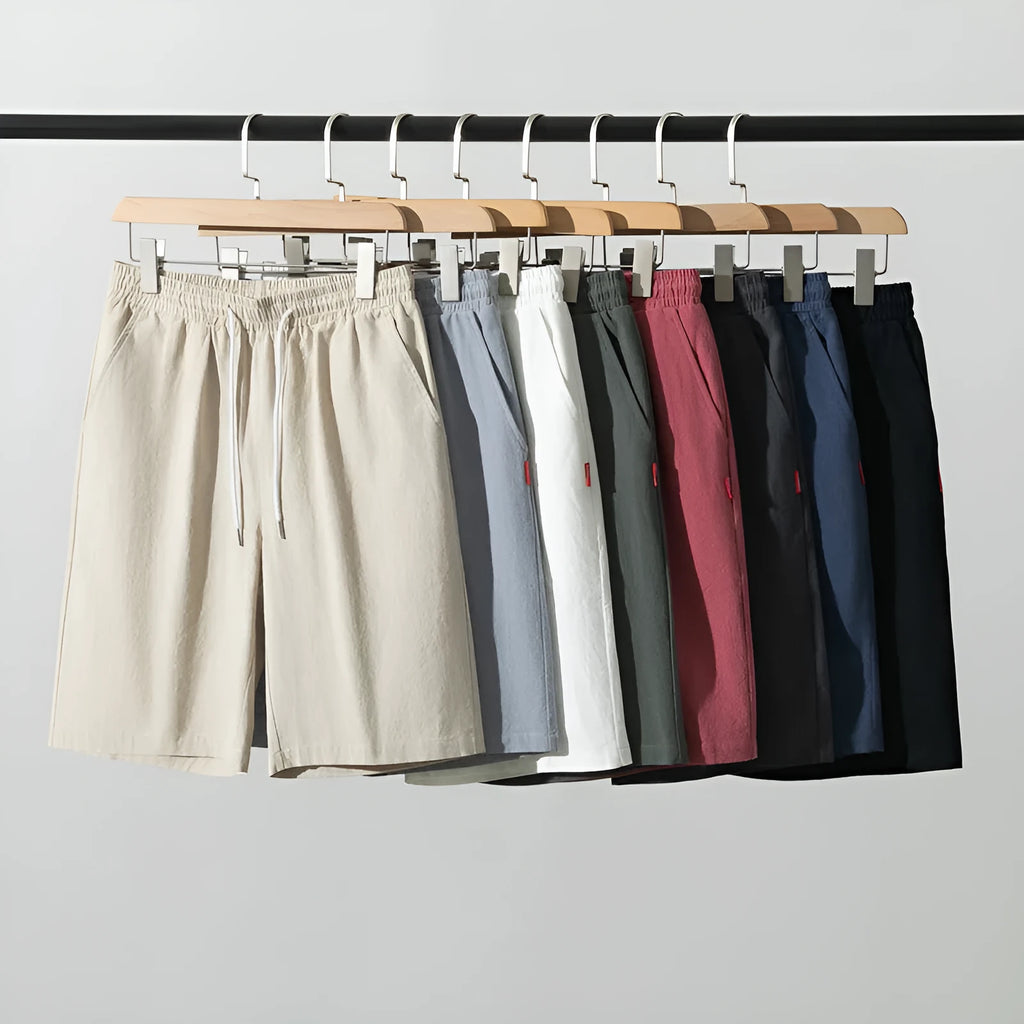 Chinese-style cotton linen cropped pants in Army Green colour with a drawstring waist.