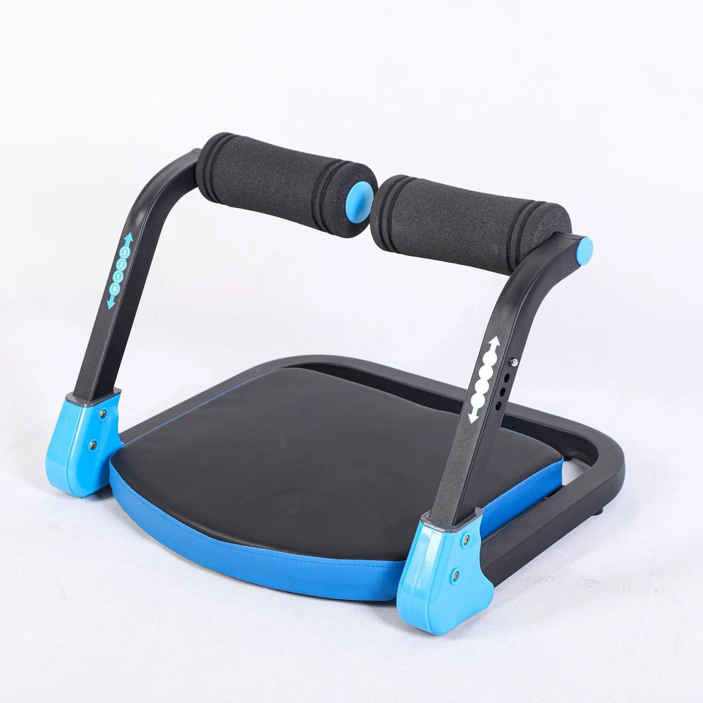 Household mini multifunctional abdominal device in sky blue and red colour options