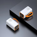 PD66W fast charge 20000 MA power bank in black or white with creative design and plastic shell