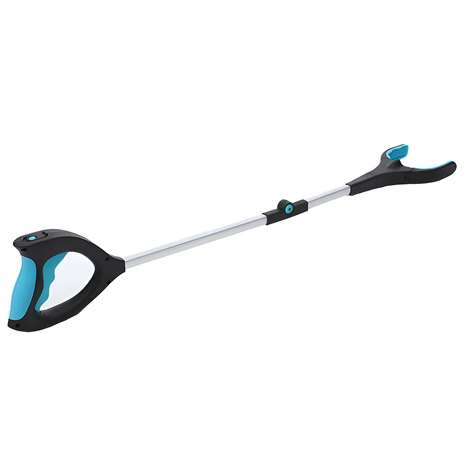 Blue foldable pickup truck dolly with aluminium frame for moving furniture and heavy objects