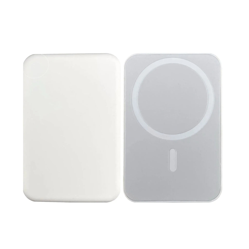 Magnetic wireless charger power bank with 5000mAh capacity in charging foot design