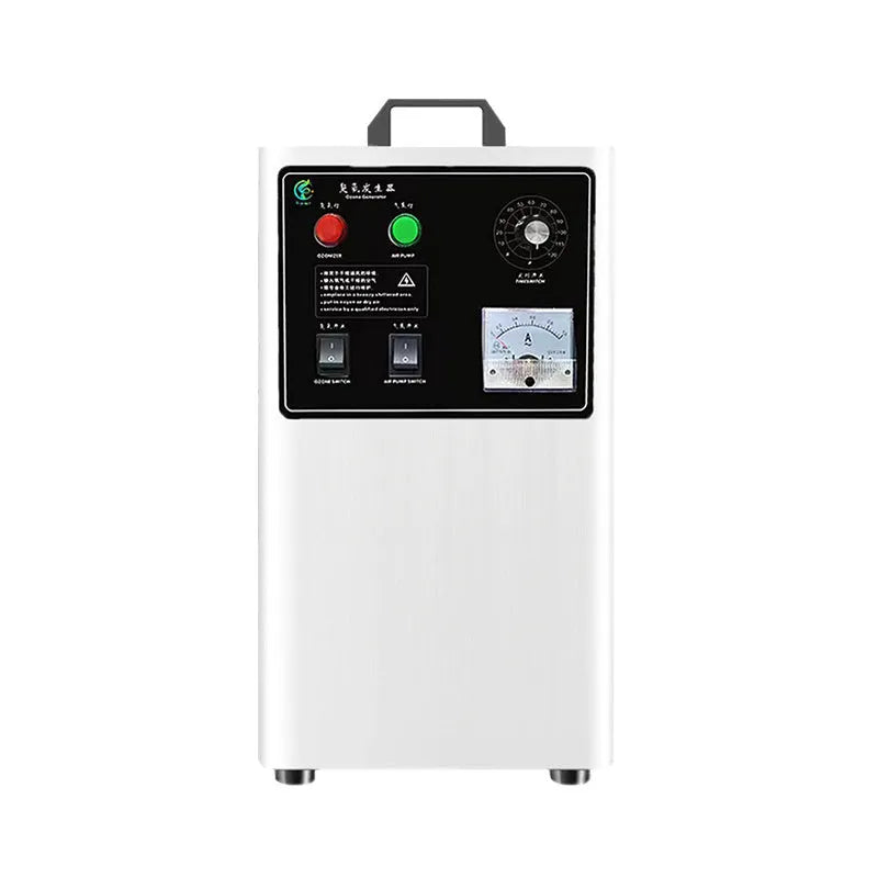 Fruit and vegetable ozone generator machine with 20g/h output in stainless steel or white colour options