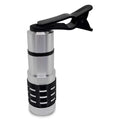 12x telescopic universal smartphone lens with metal collar clip for attachment