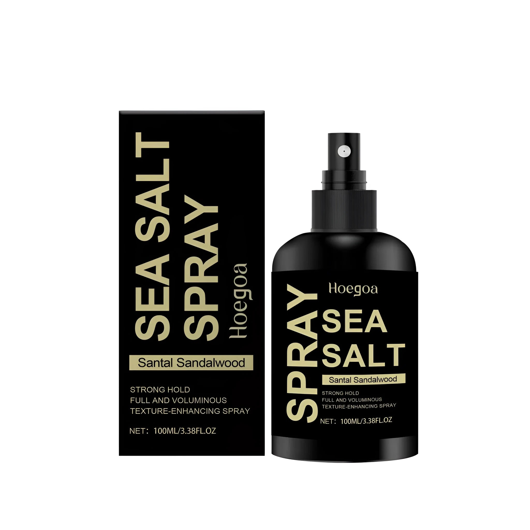 100ml hair sea salt styling spray bottle with texturising formula