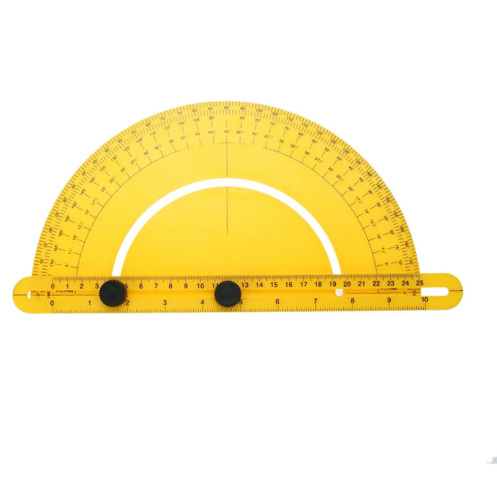 ABS plastic 180-degree angle measuring tool with 30cm arm for carpentry and flooring projects