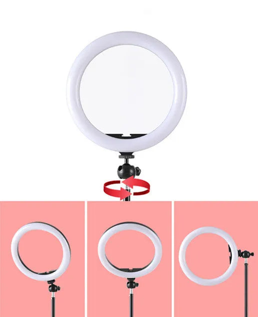 10-inch ring selfie light with metal bracket for smartphone photography
