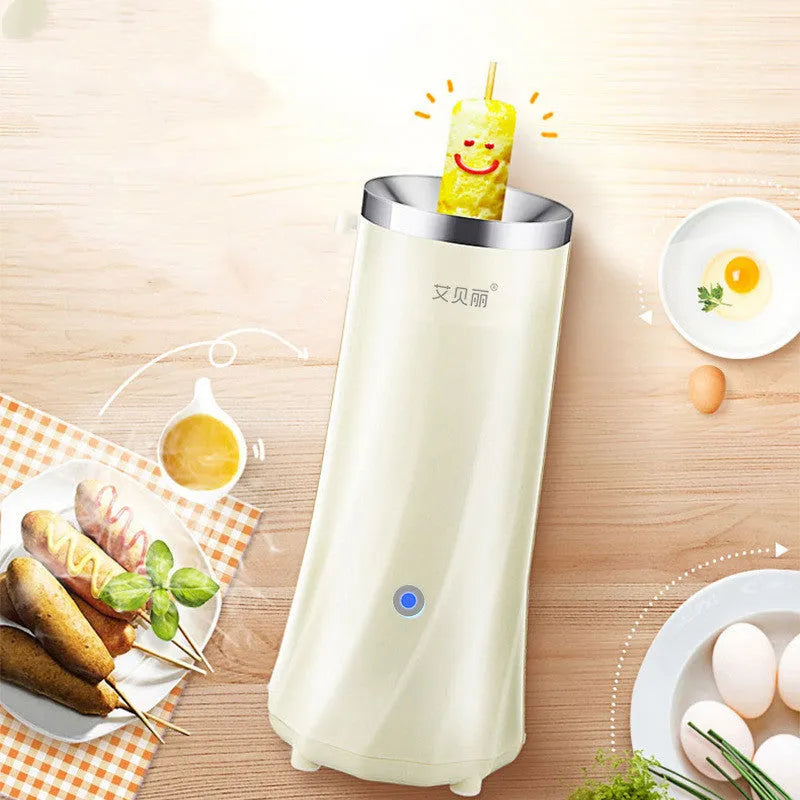 Beige automatic mini breakfast machine with 50W power rating for countertop use