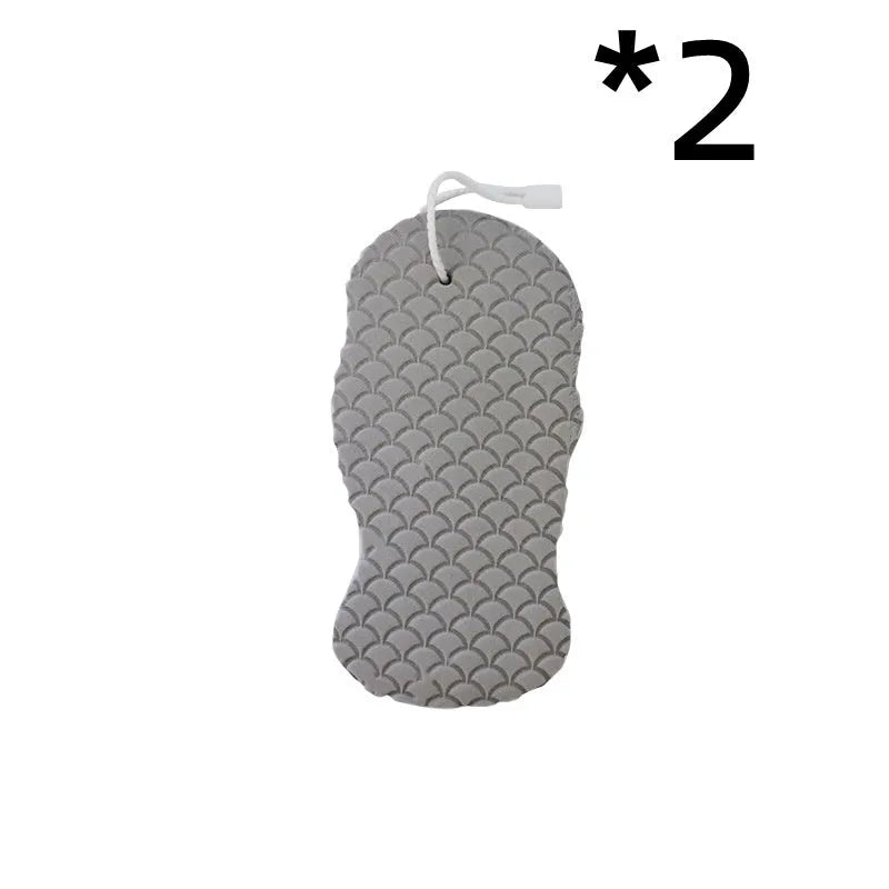 3D fish scale pattern bath sponge ball in white, grey, pink, and light blue colours