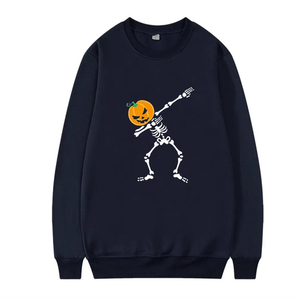 Women's printed crew neck casual top in polyester fibre with long sleeves available in multiple colours