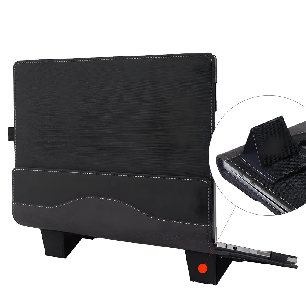 Black imitation leather protective sleeve for Microsoft Laptop6 laptop with Chinese design