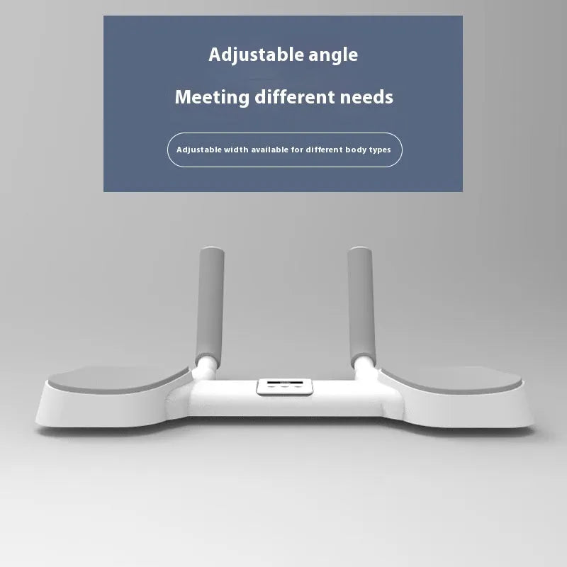 White household flat support trainer made from alloy aluminium tube and ABS plastic for installation alignment.