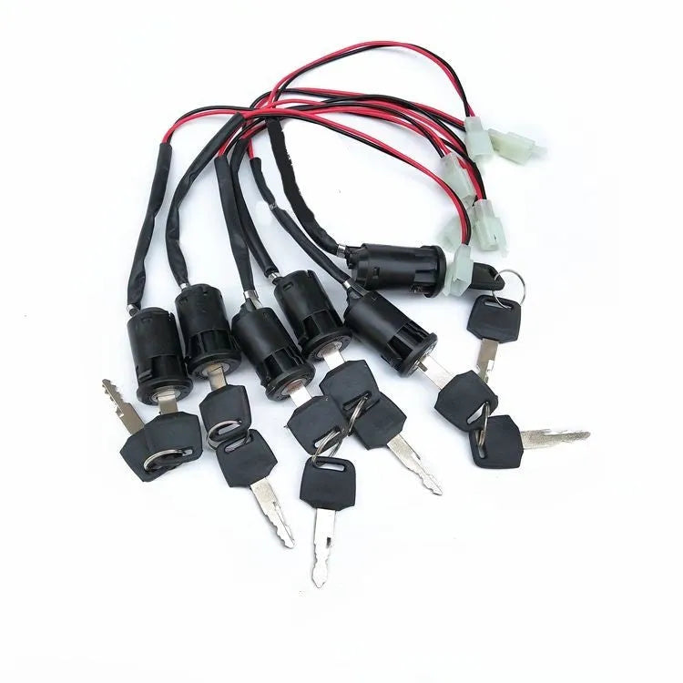 Waterproof electric door lock with plastic housing for automotive security systems