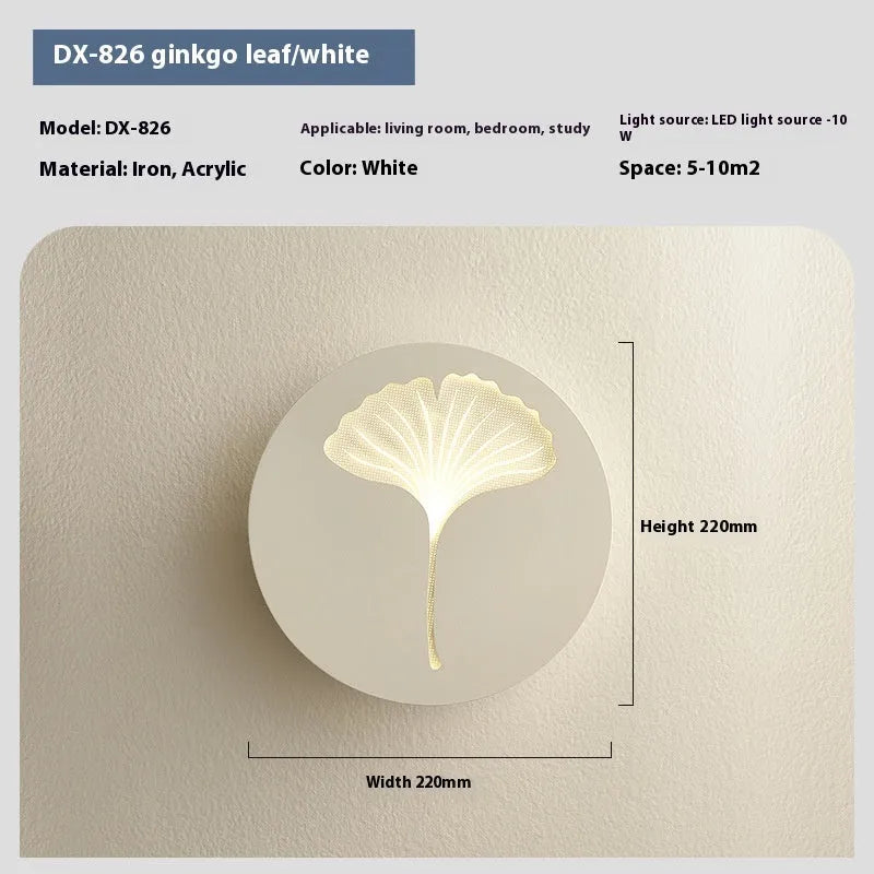 Modern cream style LED wall lamp with acrylic shade in tricolour lighting options