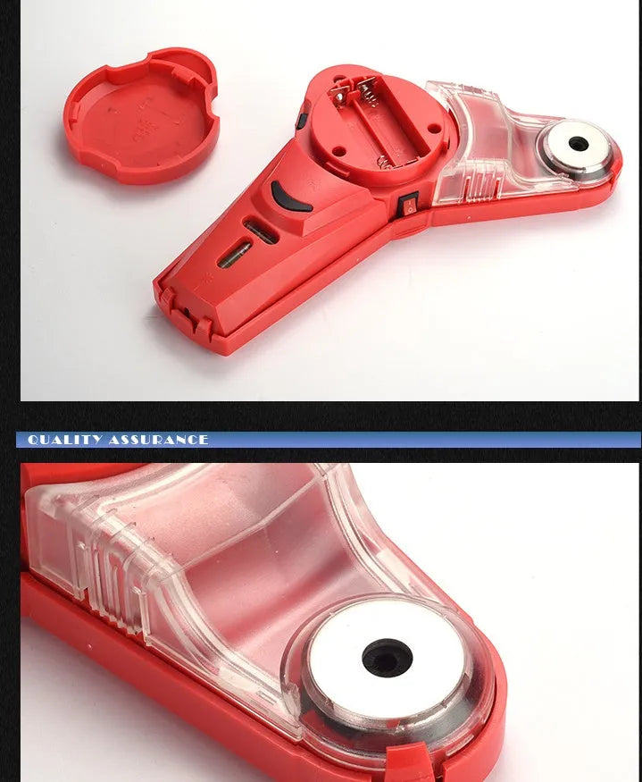Red portable laser positioning level with punching function for woodworking and decoration tasks
