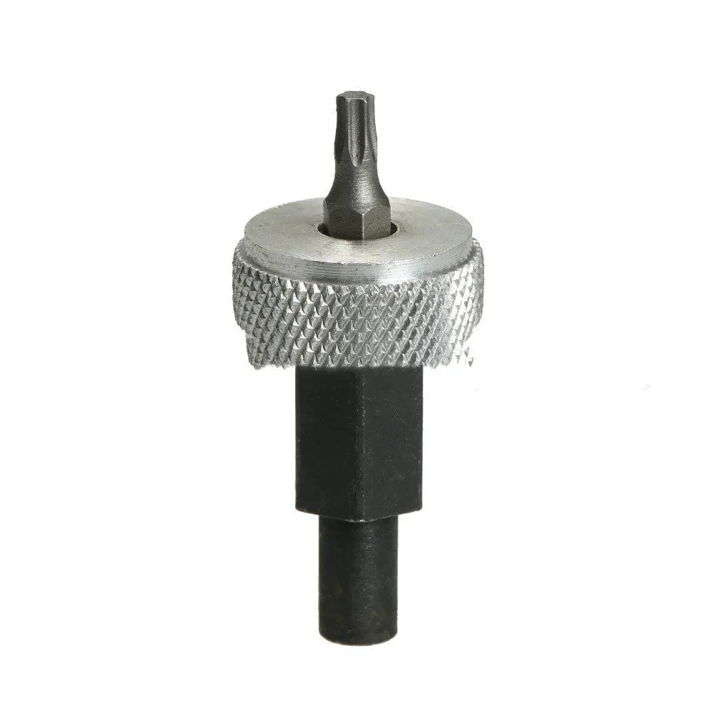 Ignition module wrench tool with knurled aluminum knobs and carbon steel construction for automotive distributor work