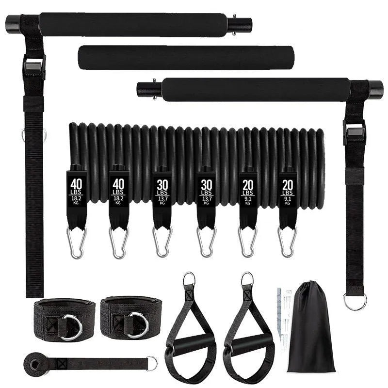 180-pound TPE resistance band set for gymnastic bar fitness exercises