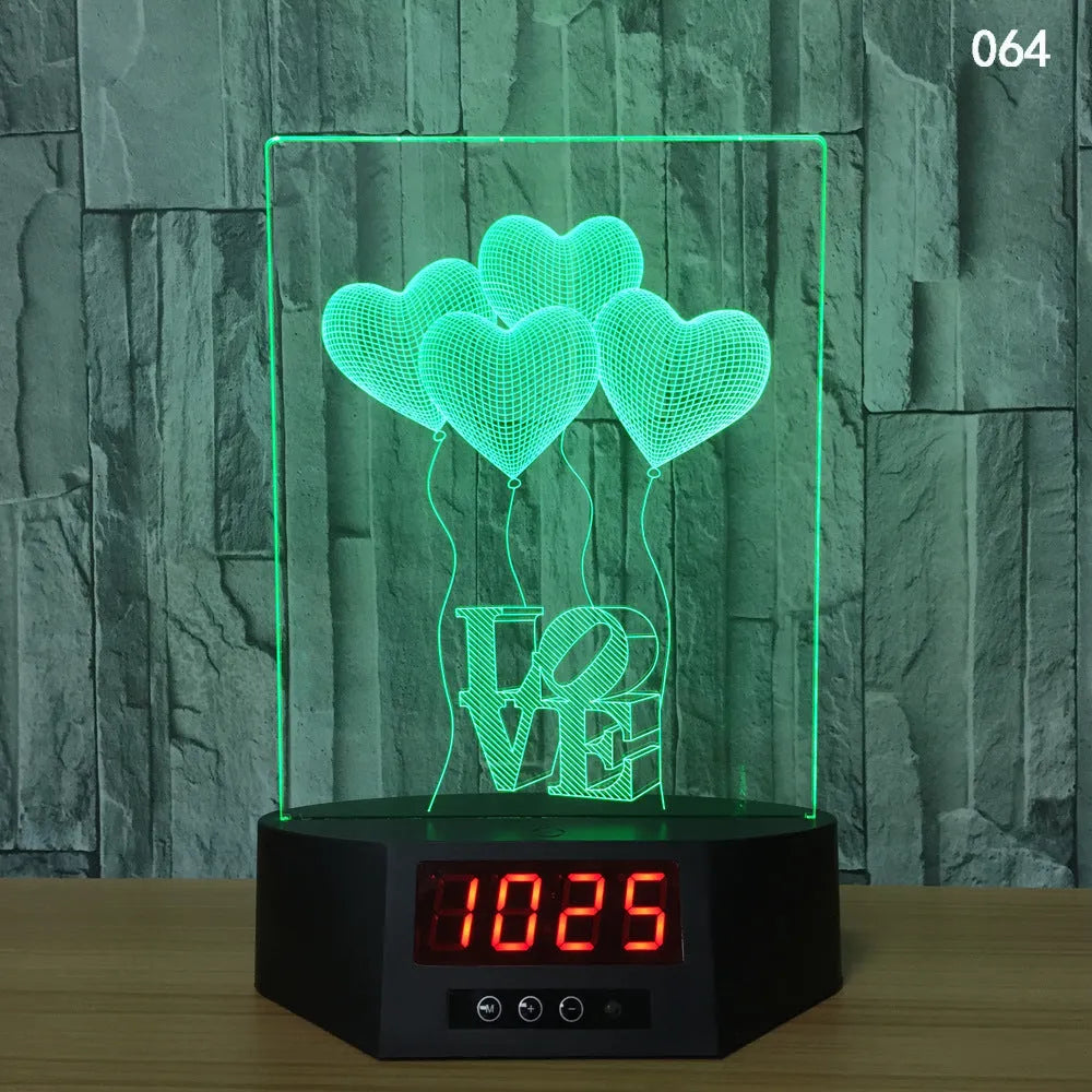 3D glowing dolphin night light with wireless charging and remote control on table