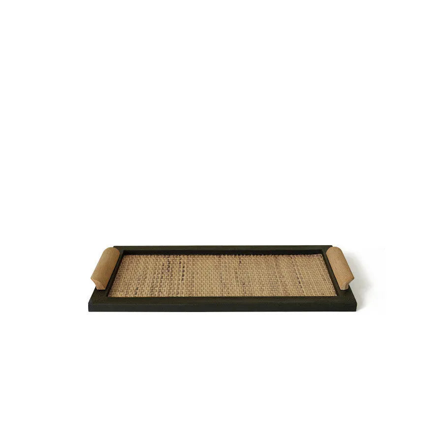 Pine dining tray with compartments available in small and large sizes for tea room serving