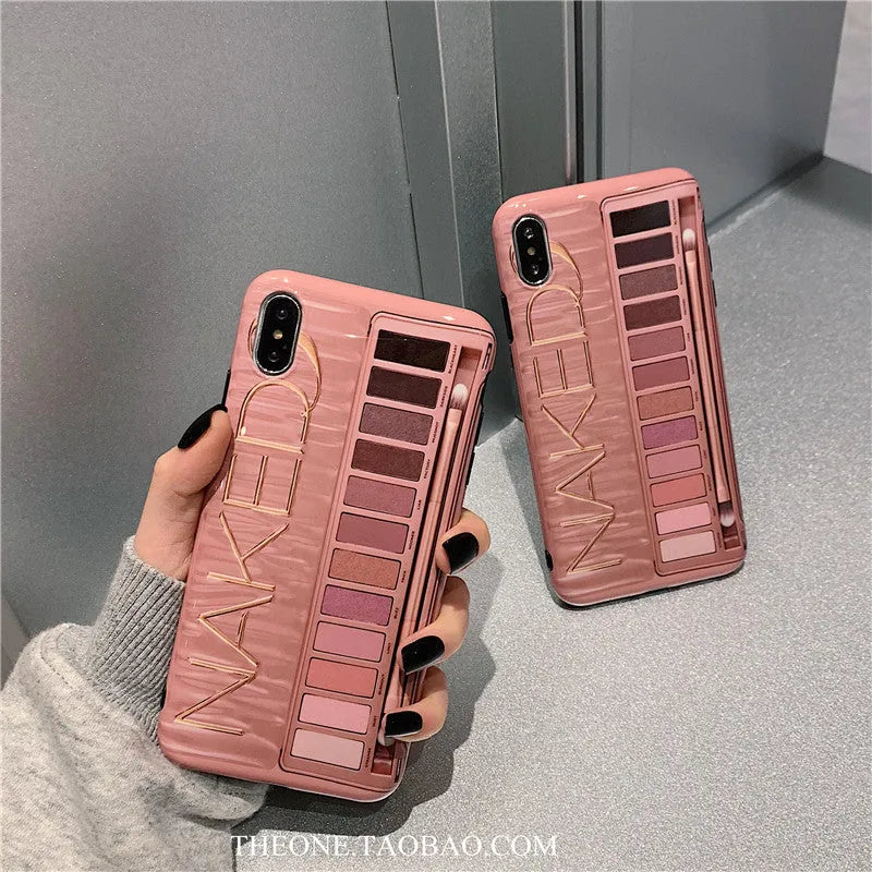 Floral pattern silicone phone case for iPhone in Flesh and Grey colours.
