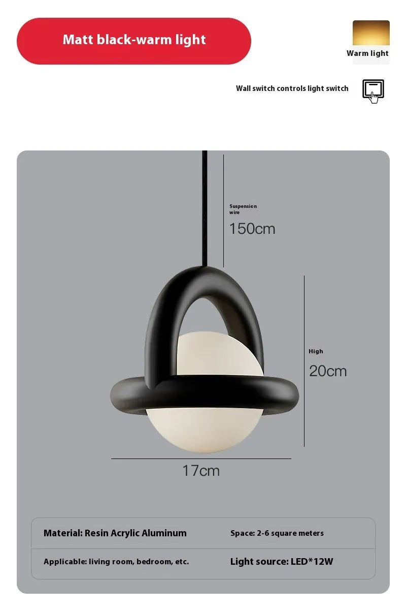 Nordic style hanging line pendant lamp in matte finish with variable lighting options