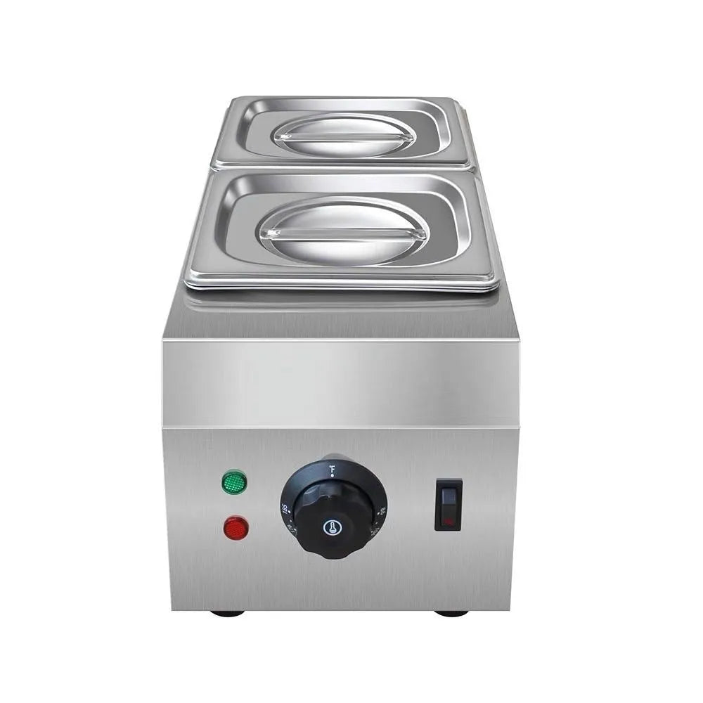Commercial electric chocolate melting machine with double pot and water insulation heating system