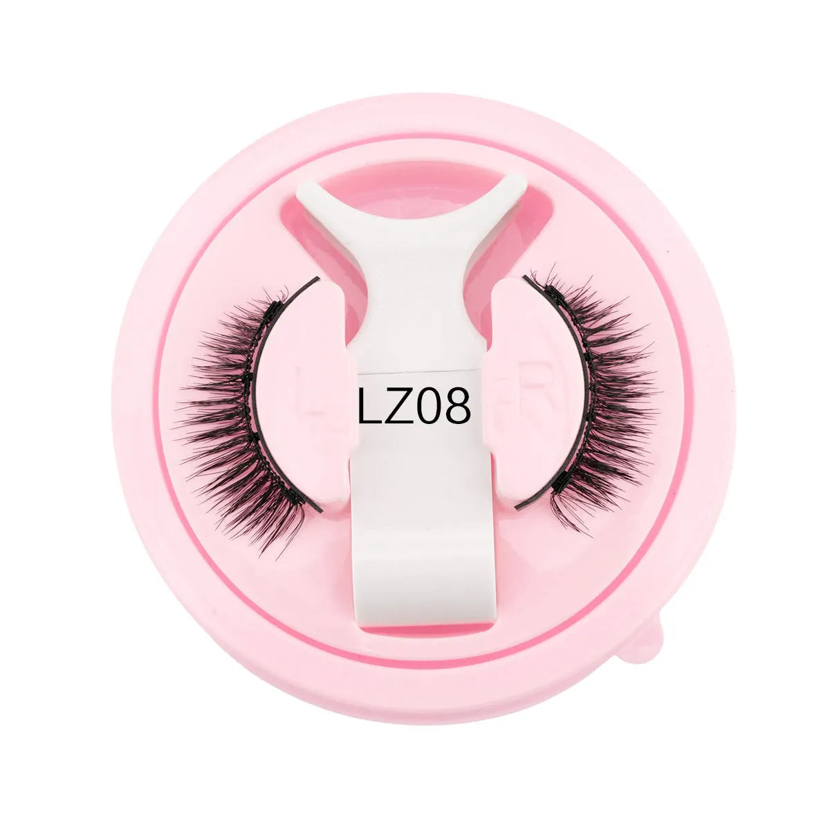 Set of five reusable waterproof false eyelashes in natural thick styles LZ03 LZ04 LZ05 LZ08 LZ14