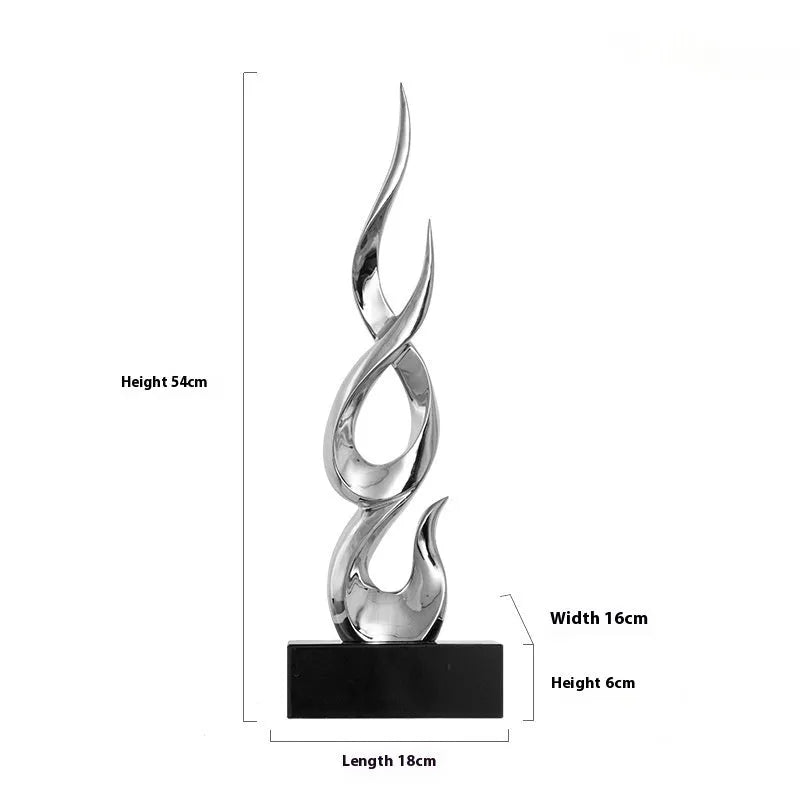 Festival high-rise decoration ornament in resin and plastic showing bright gold finish and modern simplicity style