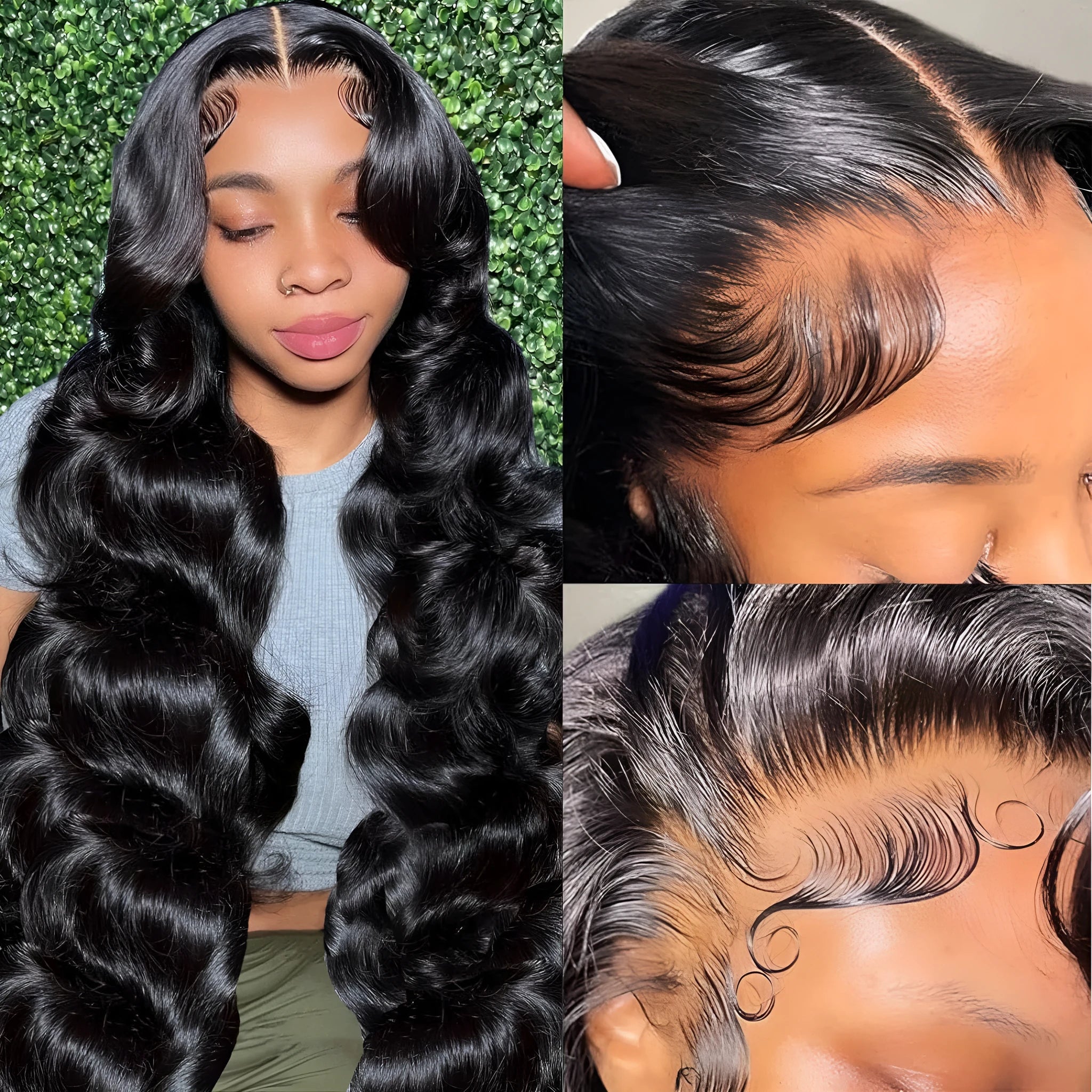 Black curly wave full-head wig with 22-inch length made from high-temperature fibre