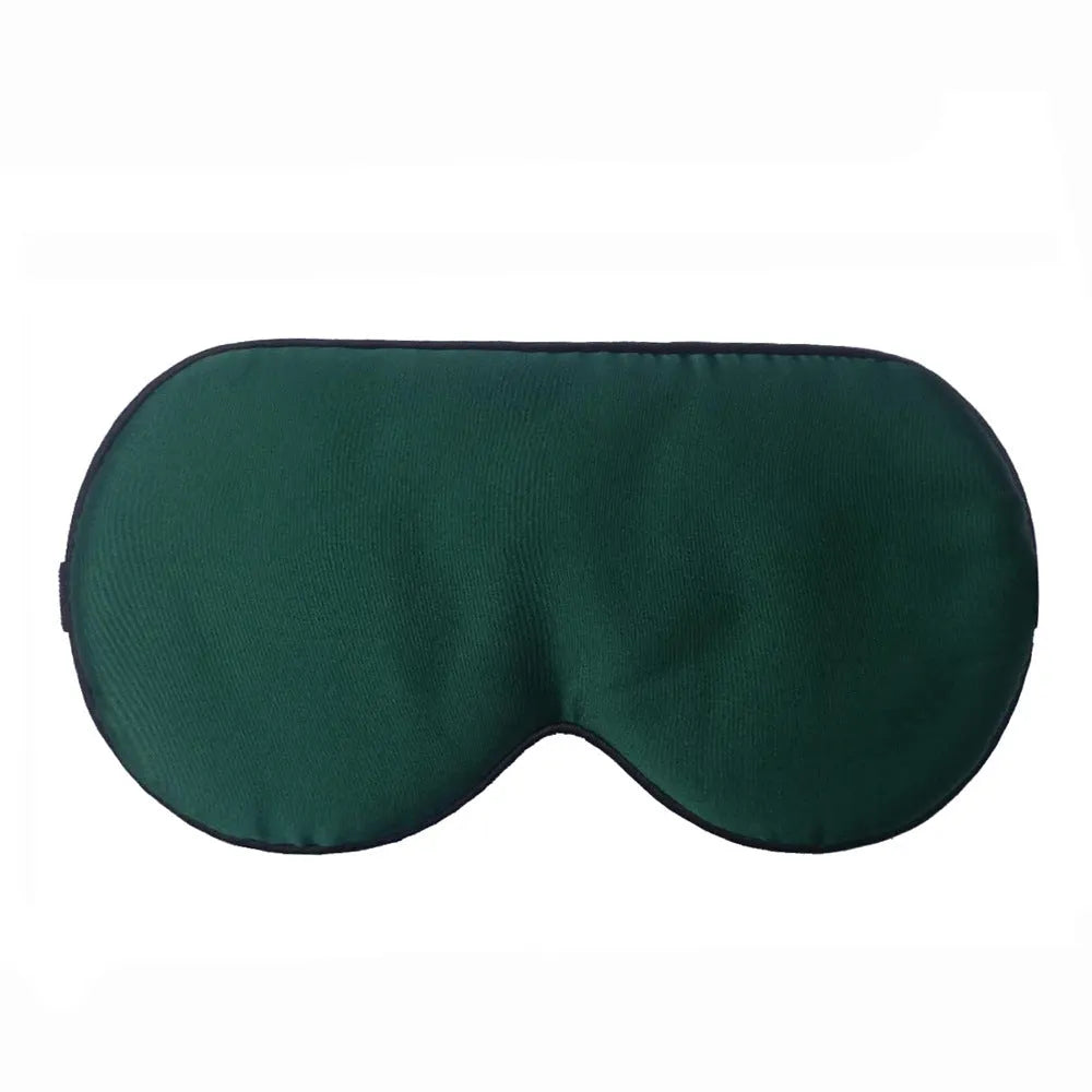 Double-sided mulberry silk sleep eye mask in multiple colours with adjustable elastic straps.