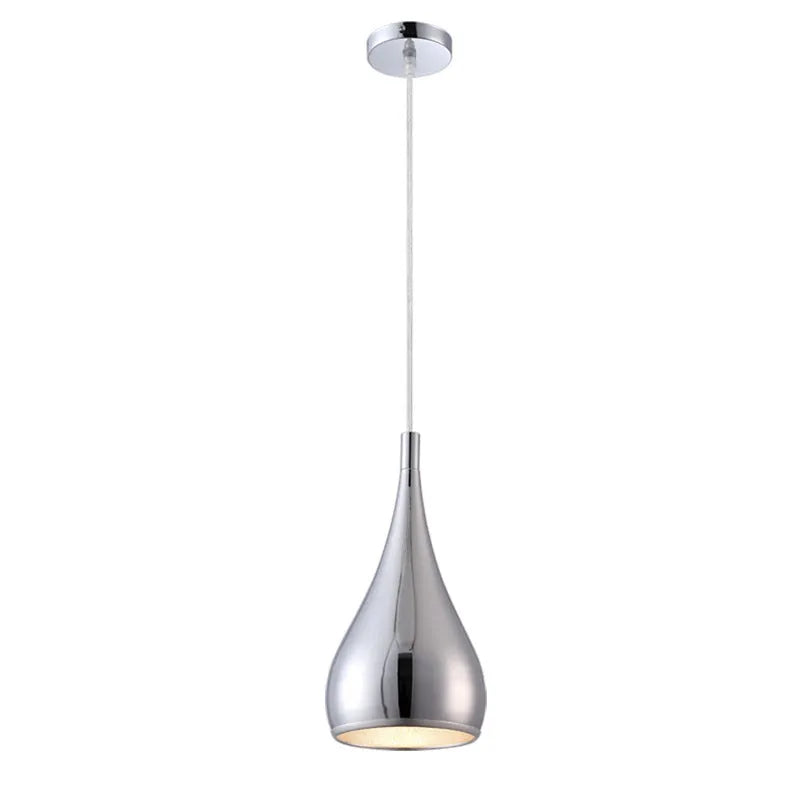 Minimalist iron chandelier ceiling light in black, chrome or white with single head or multi-head disc styles