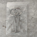 Two-piece alloy wrench tool set showing both wrenches with universal fitting ends