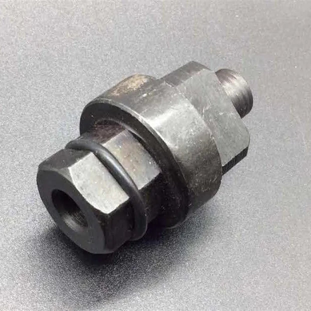 Aodi T40058 crankshaft rotating sleeve and adapter tool for Audi engine timing service.