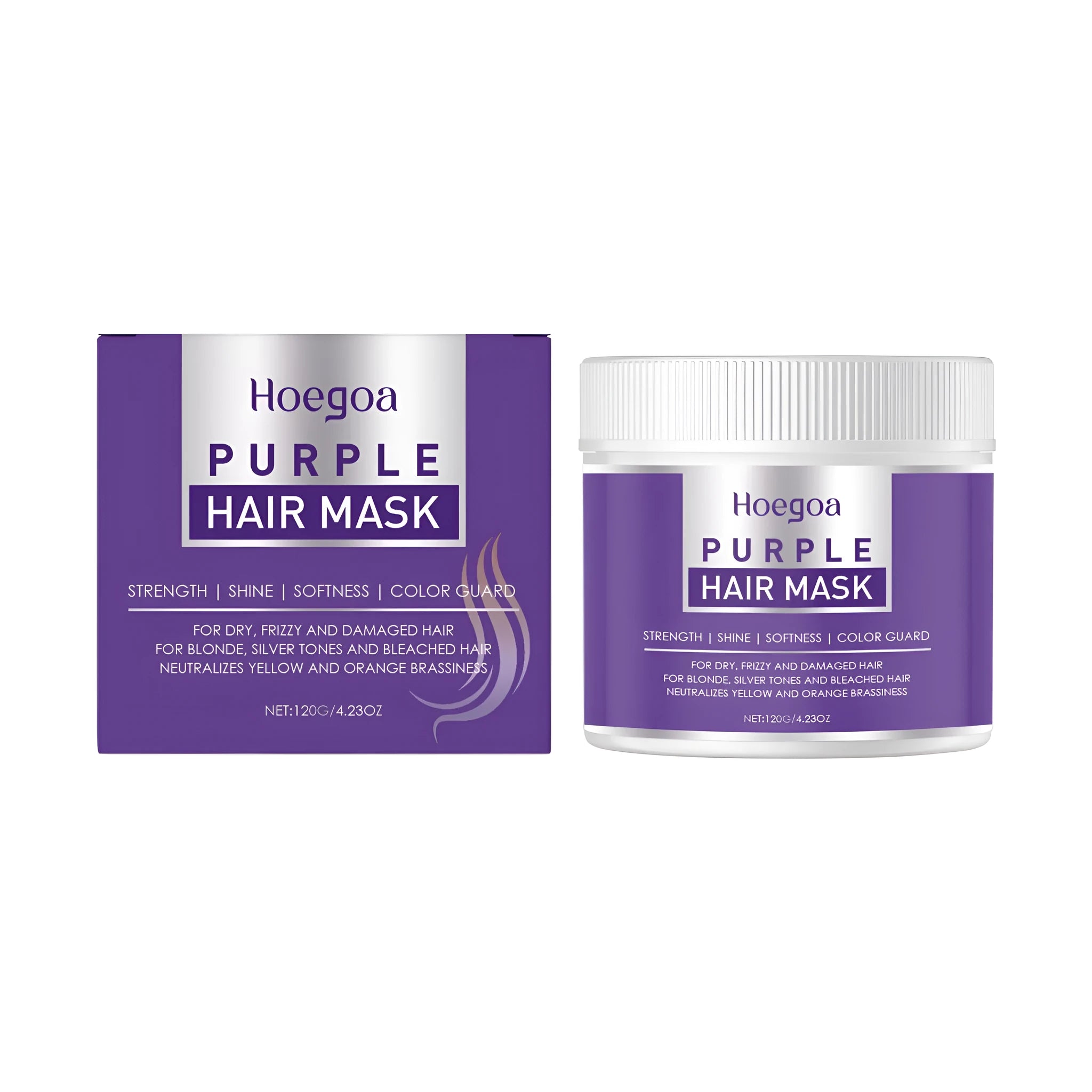 Nourishing Hair Mask with biotin, keratin, collagen, and Moroccan nut oil in a 120g jar