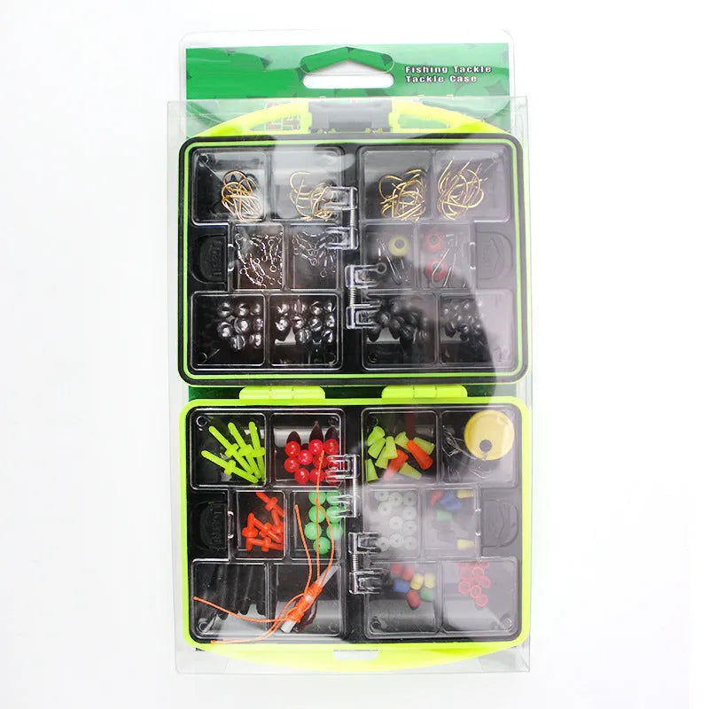 Rock fishing accessories combination set with 184 pieces for sea fishing