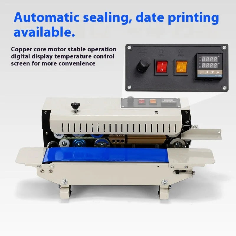 Mini steel seal sealing machine with date printing function for packaging