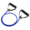 Adjustable chest expander with colour-coded TPE resistance bands showing five different tension levels