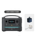 RIVER Pro 720Wh portable power station with multiple charging ports on a wooden table.