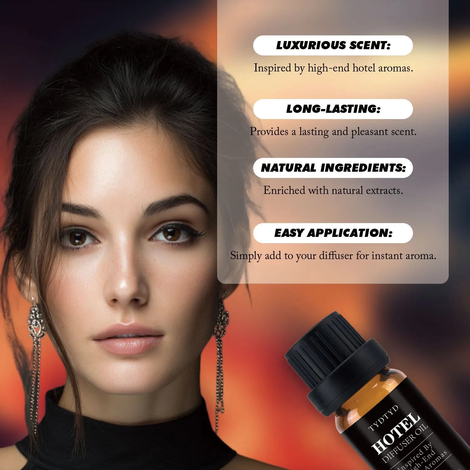 10ml natural plant fragrance essential oil bottle for universal skin types