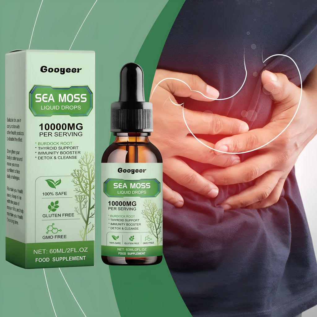 Sea Moss Liquid Drops 60ml bottle body treatment with traditional Chinese medicine extract