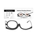 One pair of clear lens non-prescription magnifying glasses with a lightweight PC frame for makeup and detail work.