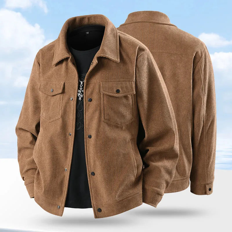 Slim fit Vinylon casual coat on a hanger showing black colour option.