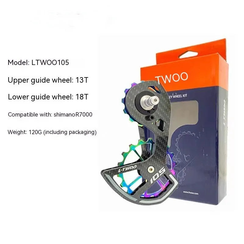 LTWOO 105 rear derailleur jockey wheel pulley kit compatible with Shimano R7000 groupset