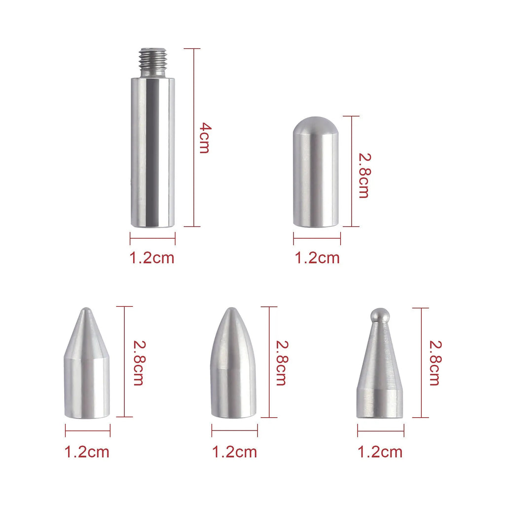 Three-piece alloy steel car dent repair tool set with hook crowbars for automotive bodywork