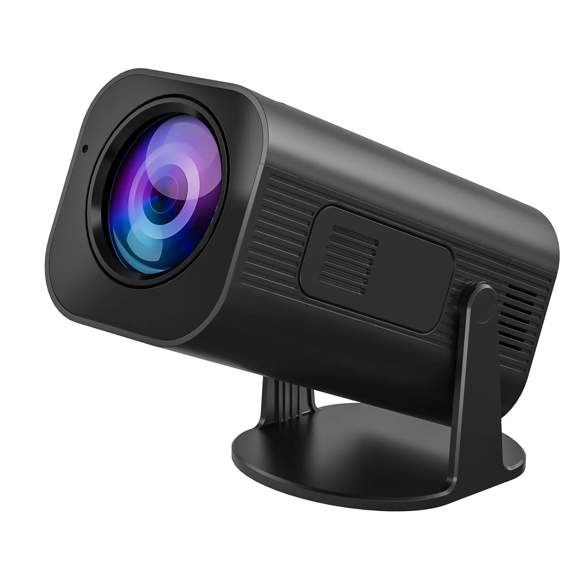 P330 portable mini projector in black or white showing compact design for mobile phone connectivity