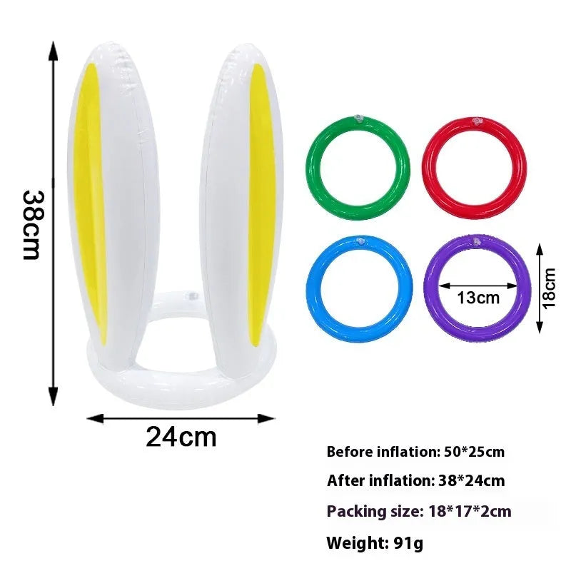 PVC inflatable Halloween throwing toy with octopus design for ghost festival games