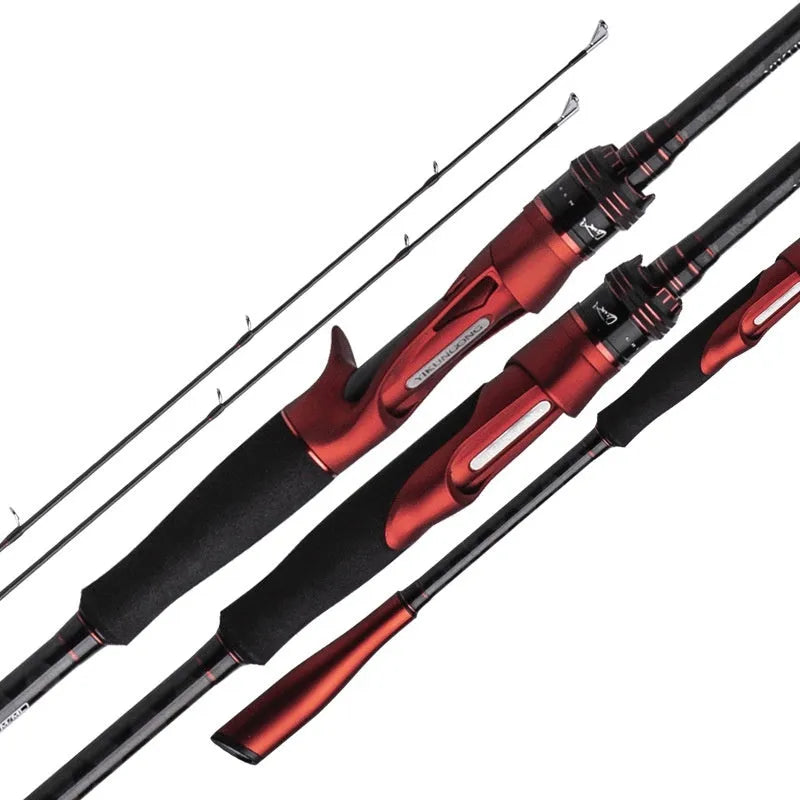 Carbon straight handle and pikestaff style ultralight fishing rod in 210cm and 240cm lengths for lure fishing