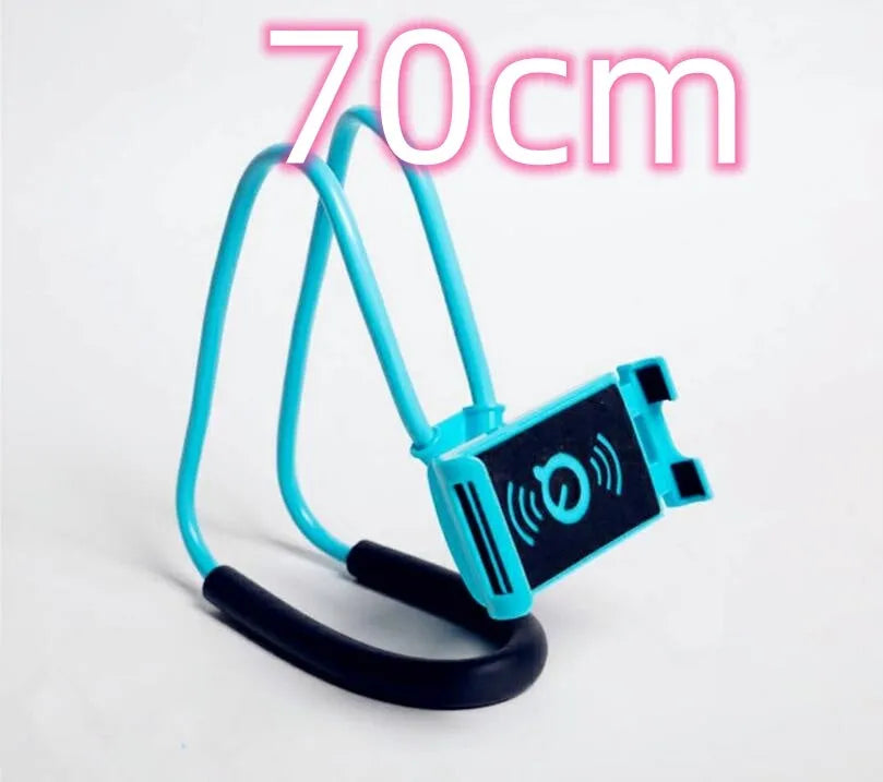 Universal smartphone holder in multiple colours showing 360-degree rotation feature.