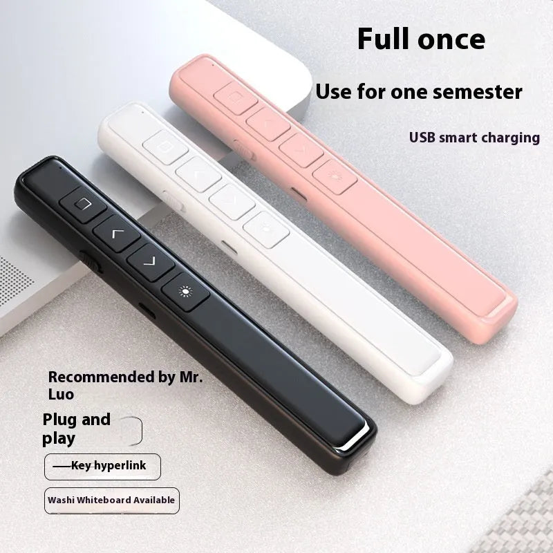 Whiteboard remote control pen PPT flip multimedia body in black white or pink for B1 B3 B6 models